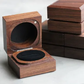 Handmade & Sustainable Walnut Ring Boxes