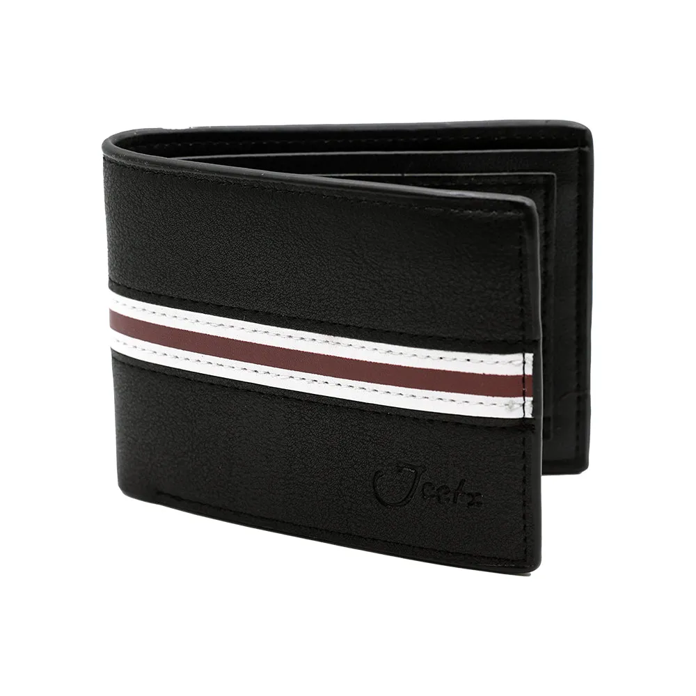 Jeetz Collection Black Wallet with Stripe