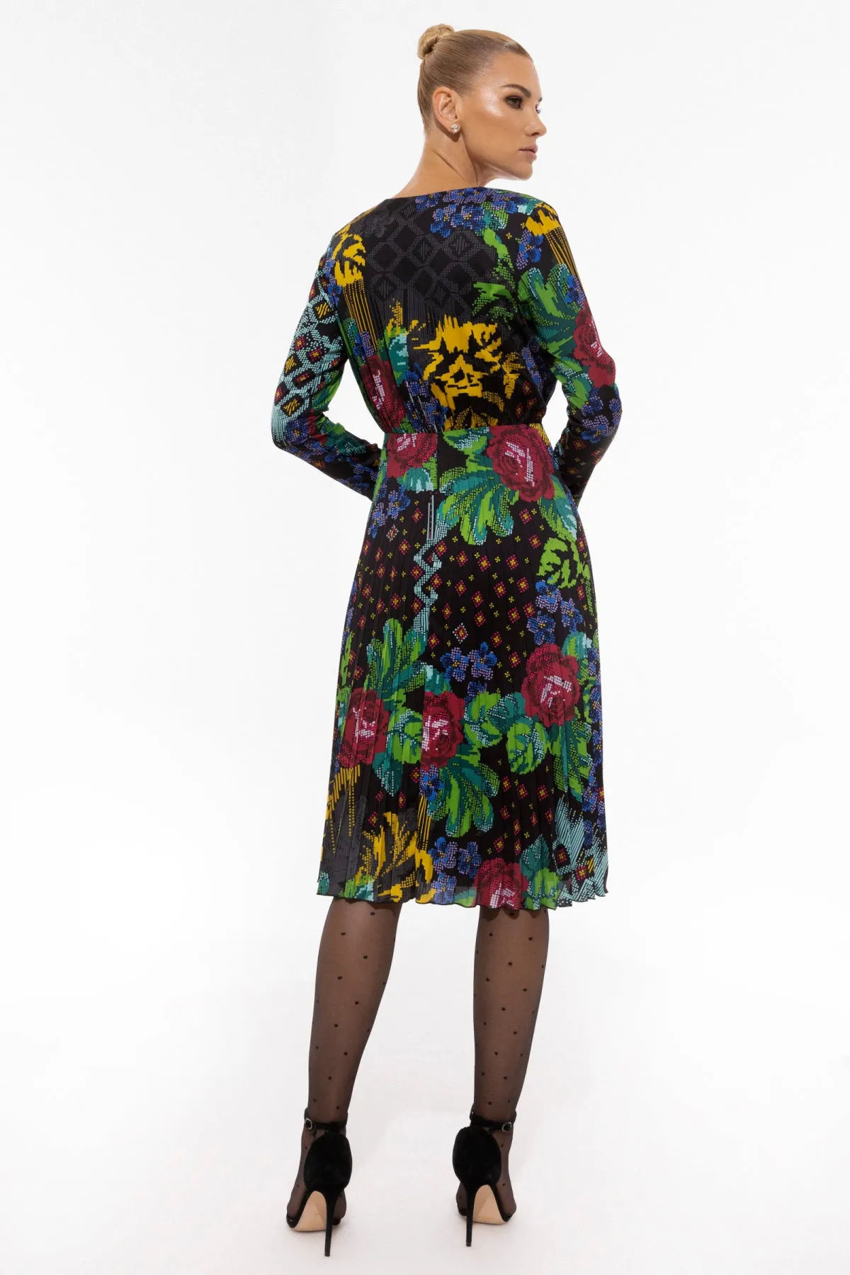 Jewelled Colours print Dress