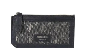 Jimmy Choo Allover Logo Zipped Wallet