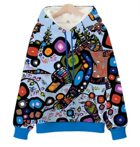 John Rombough Bear Hooded Sweat Shirt