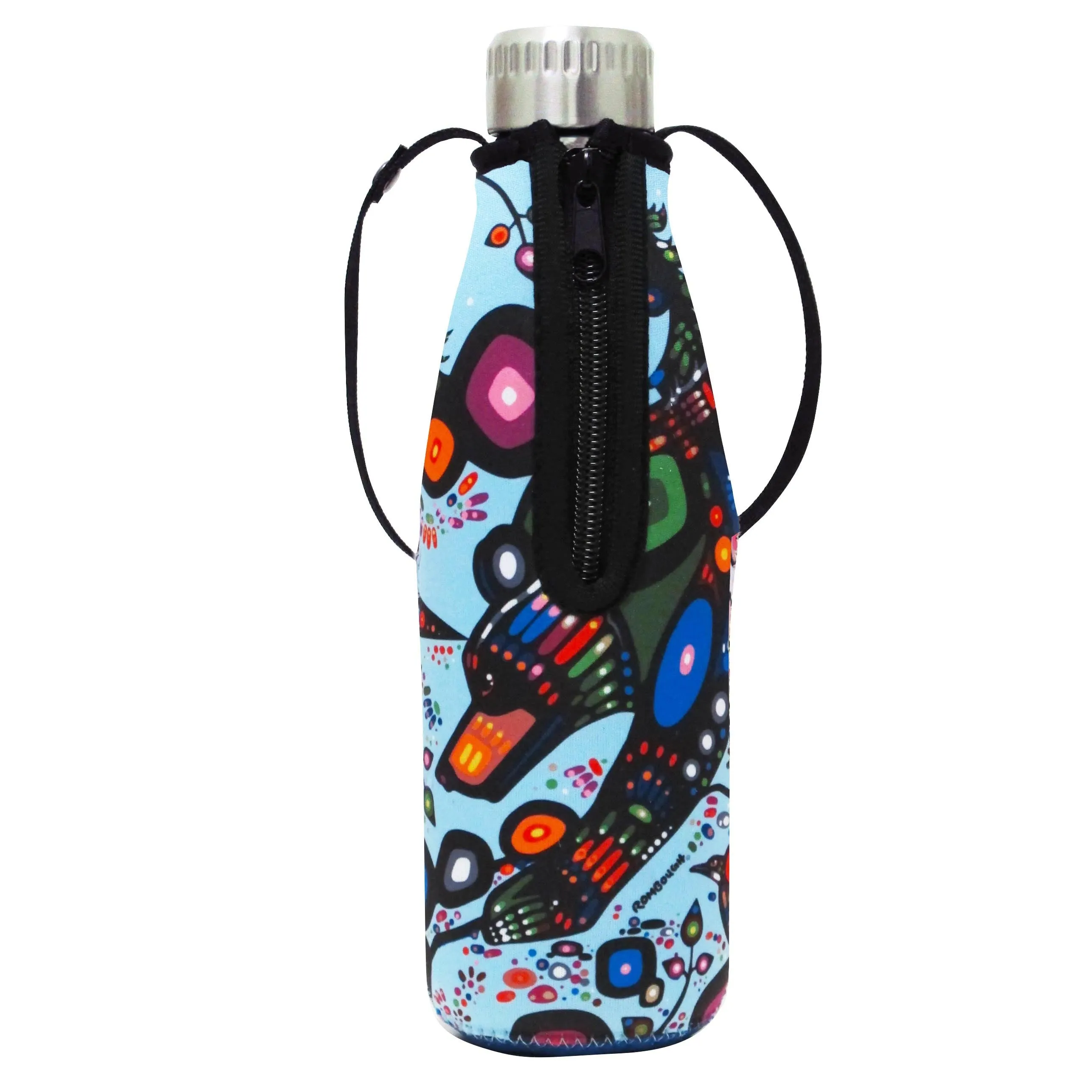 John Rombough Bear Water Bottle and Sleeve