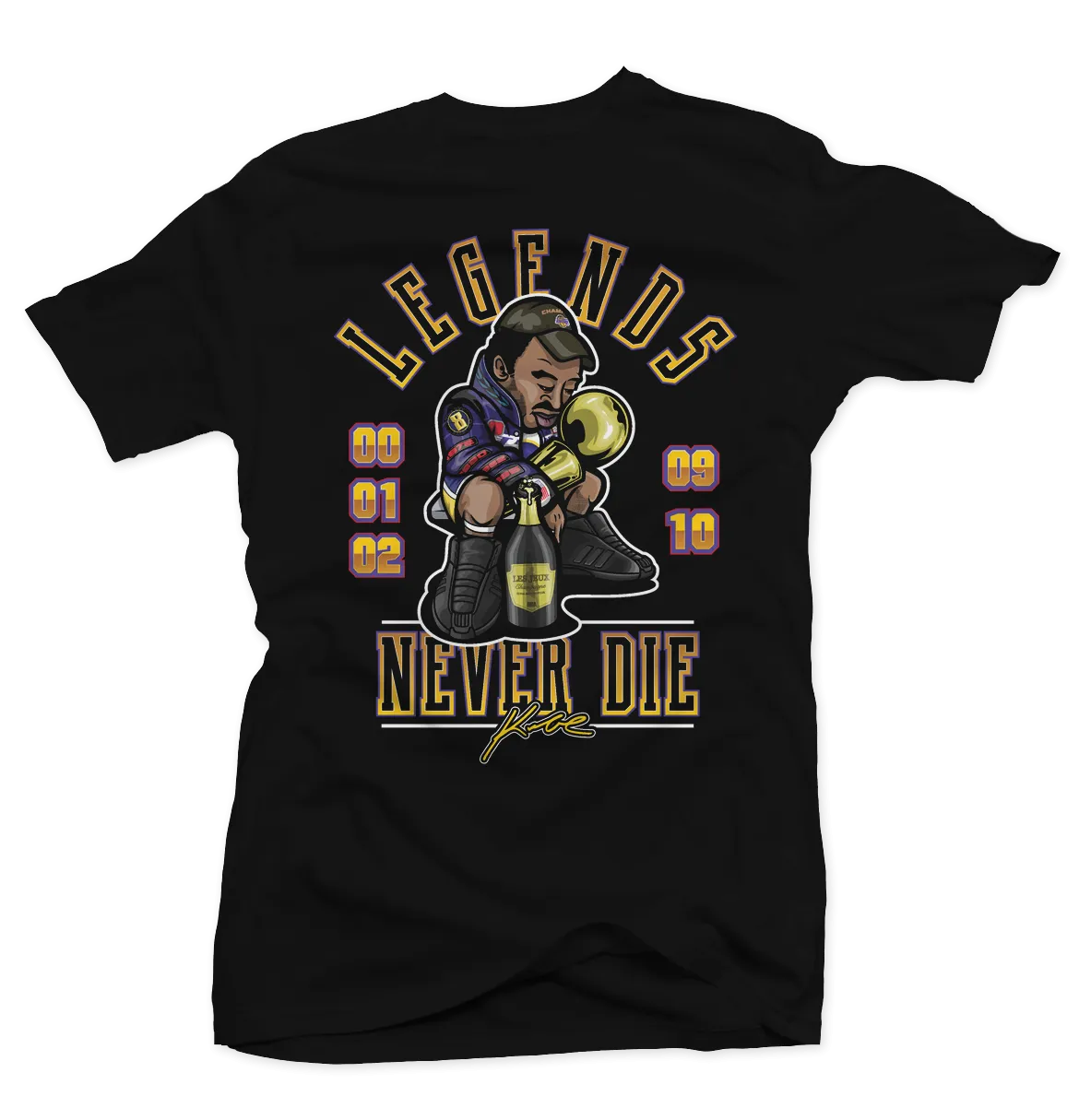 Legends Never Die Kobe Black Tee