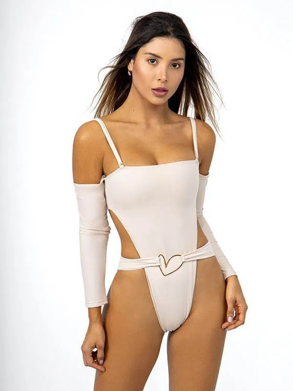 Liliana Montoya Xenia Nude Monokini One Piece Swimsuit