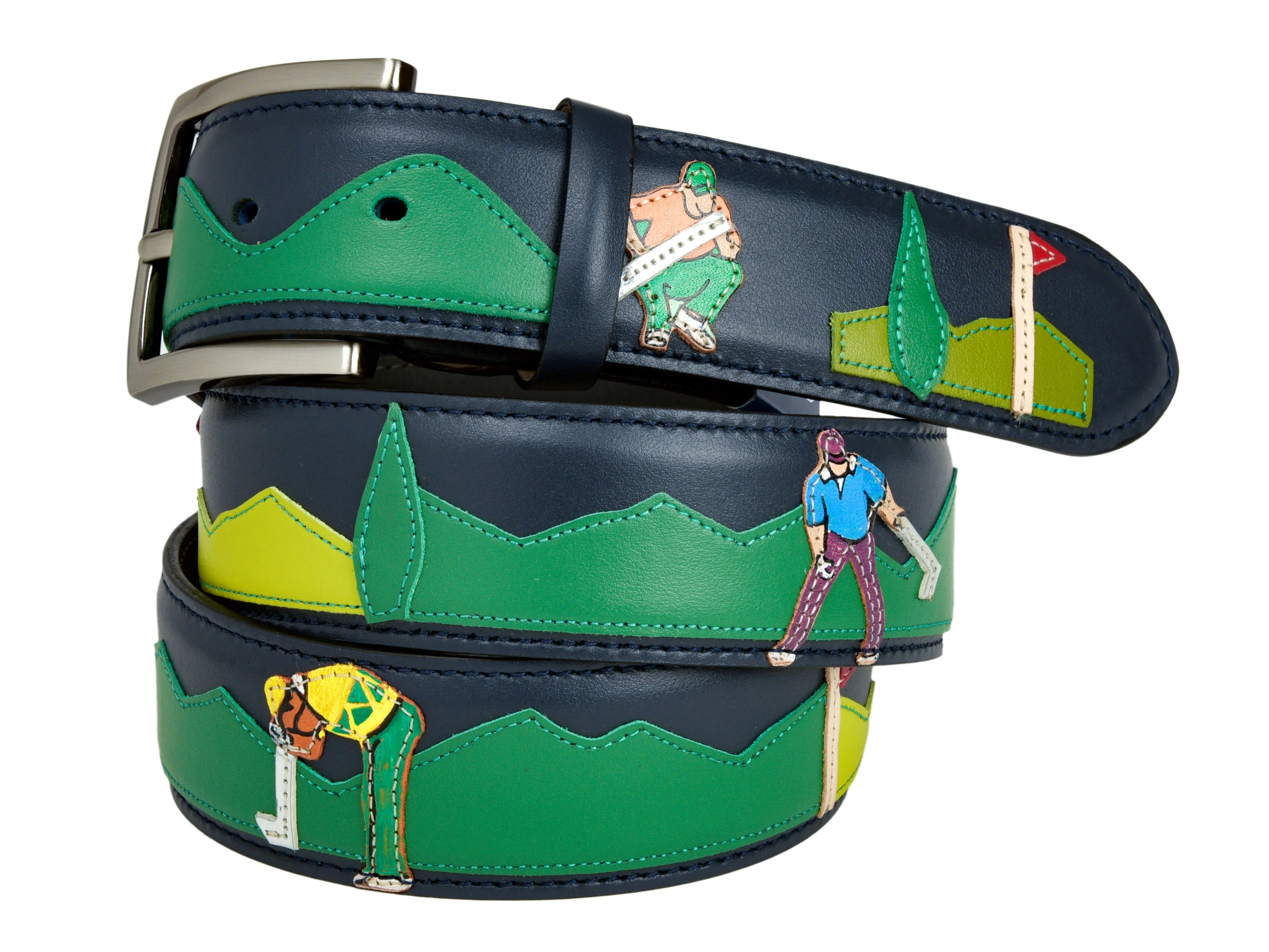 Limited Edition Calf Skin Artistic Belt Golf