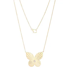 LOLA FLUTED BUTTERFLY NECKLACE