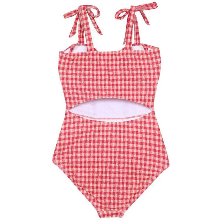 Lula Sunbelle One Piece Plaid Nymphet Swimsuit