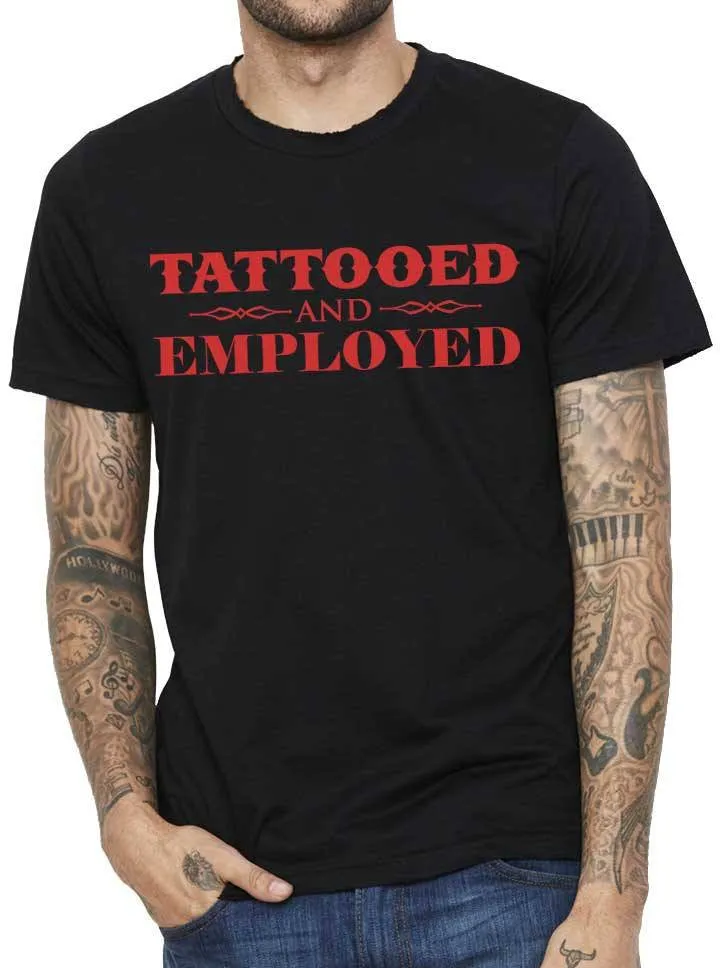 Men's Tattooed and Employed Tee