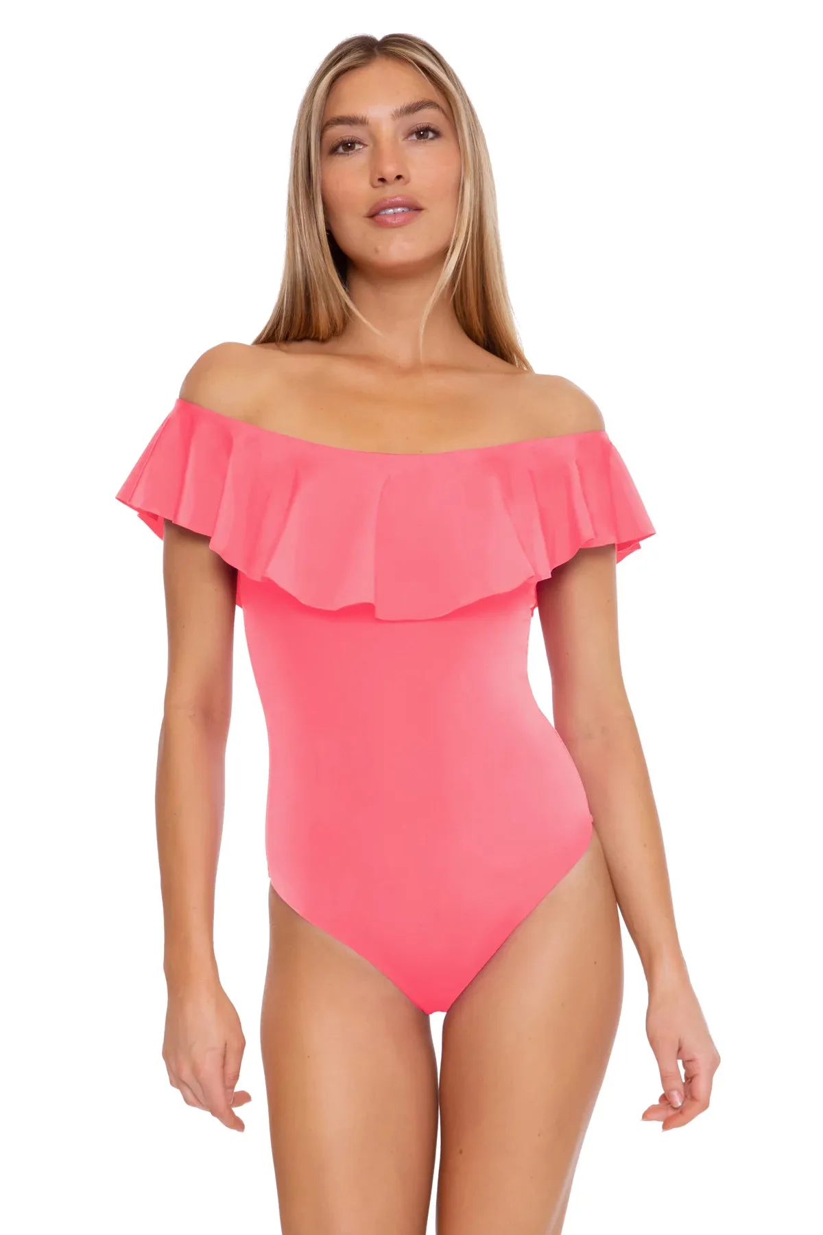 Monaco Ruffle Bandeau One Piece Swimsuit