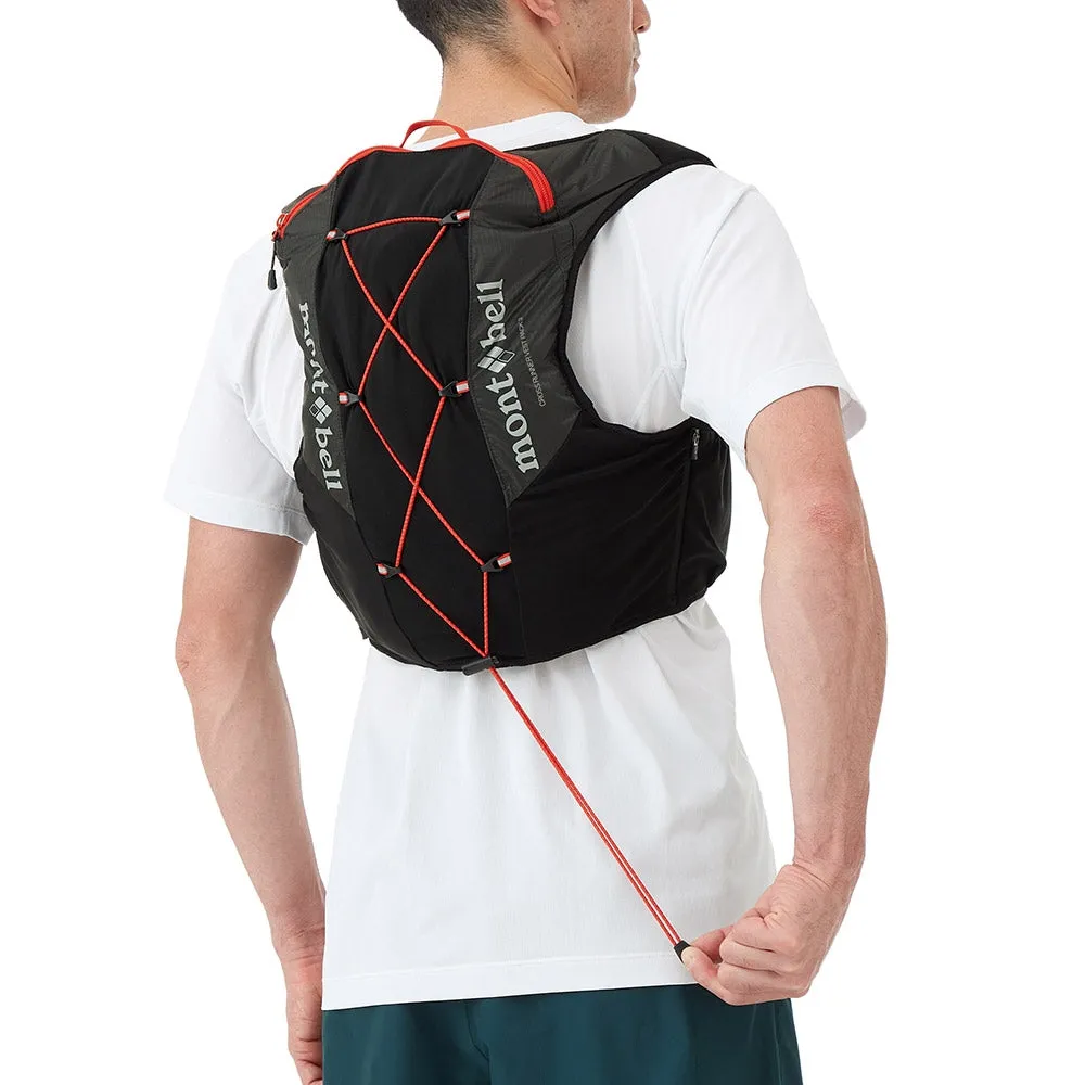 Montbell Backpack Cross Runner Vest Pack 3L Unisex - Black Light Gray