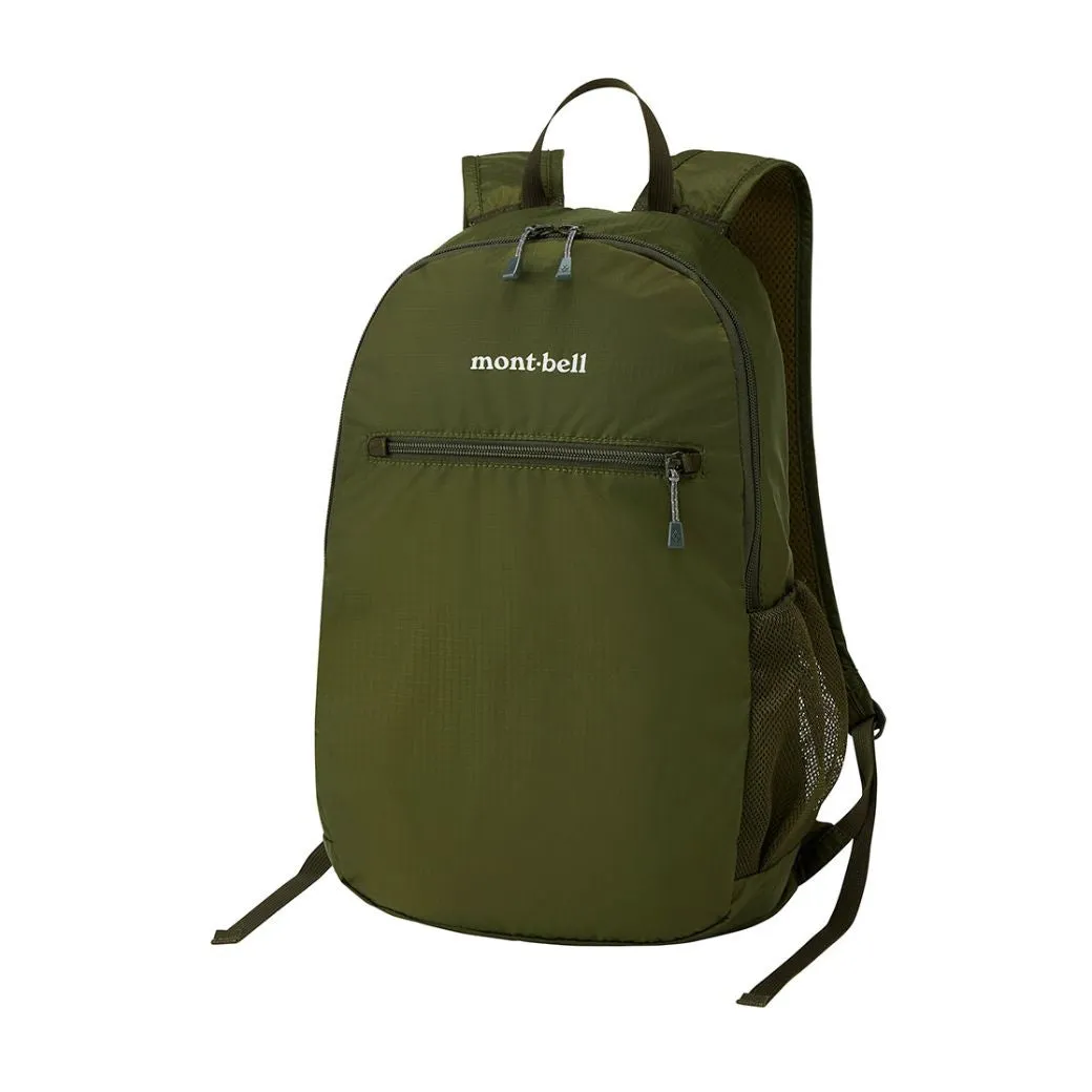 Montbell Pocketable Light Backpack 13L - Khaki Green Mustard