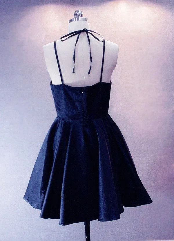 Navy Blue Homecoming Dresses, Simple Pretty Prom Dress