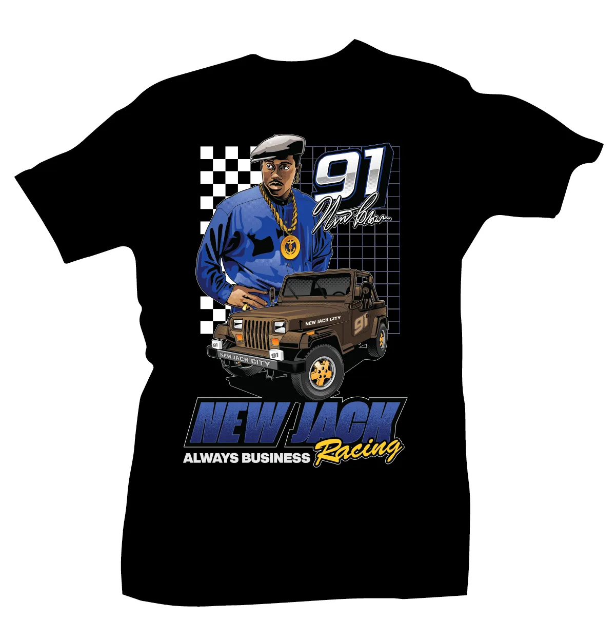 New Jack Racing Black Tee