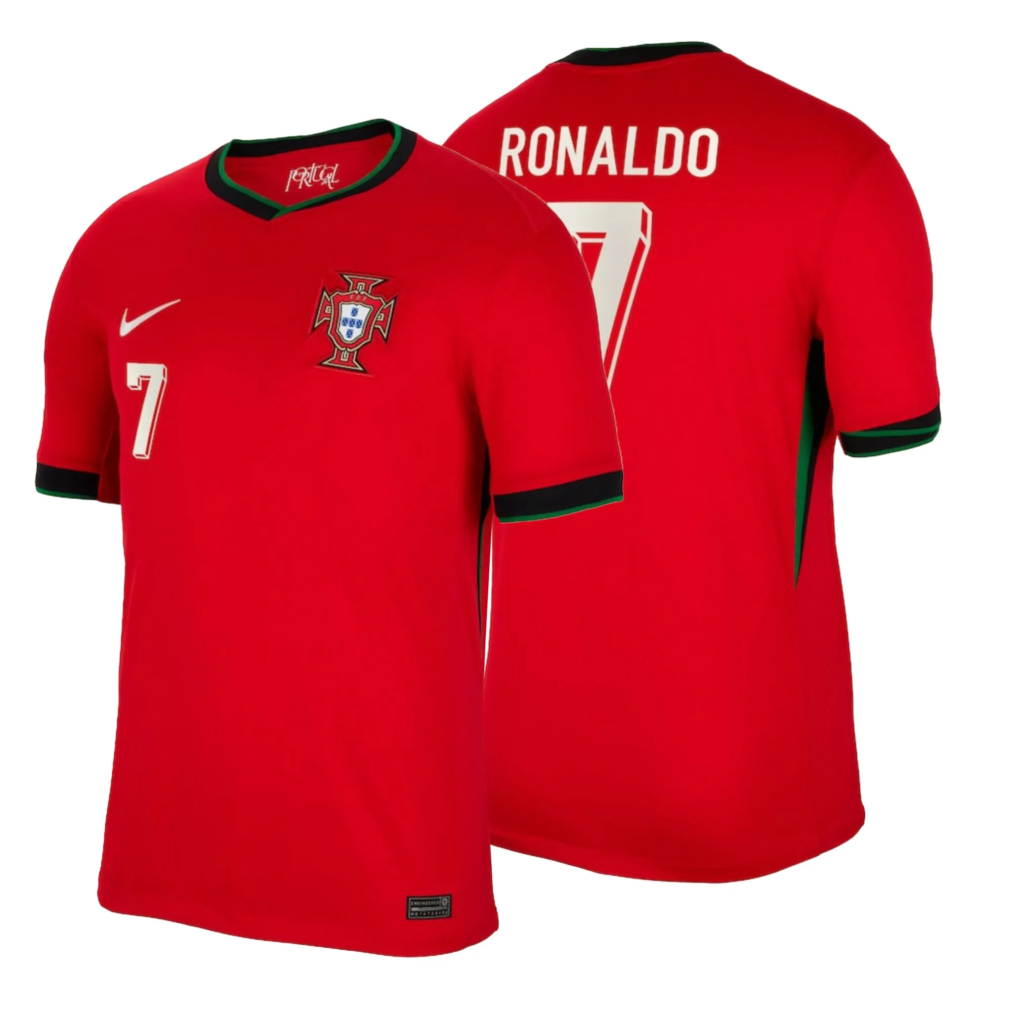 Nike Men's Portugal 2024/25 Home Jersey w/ Ronaldo #7 Printing