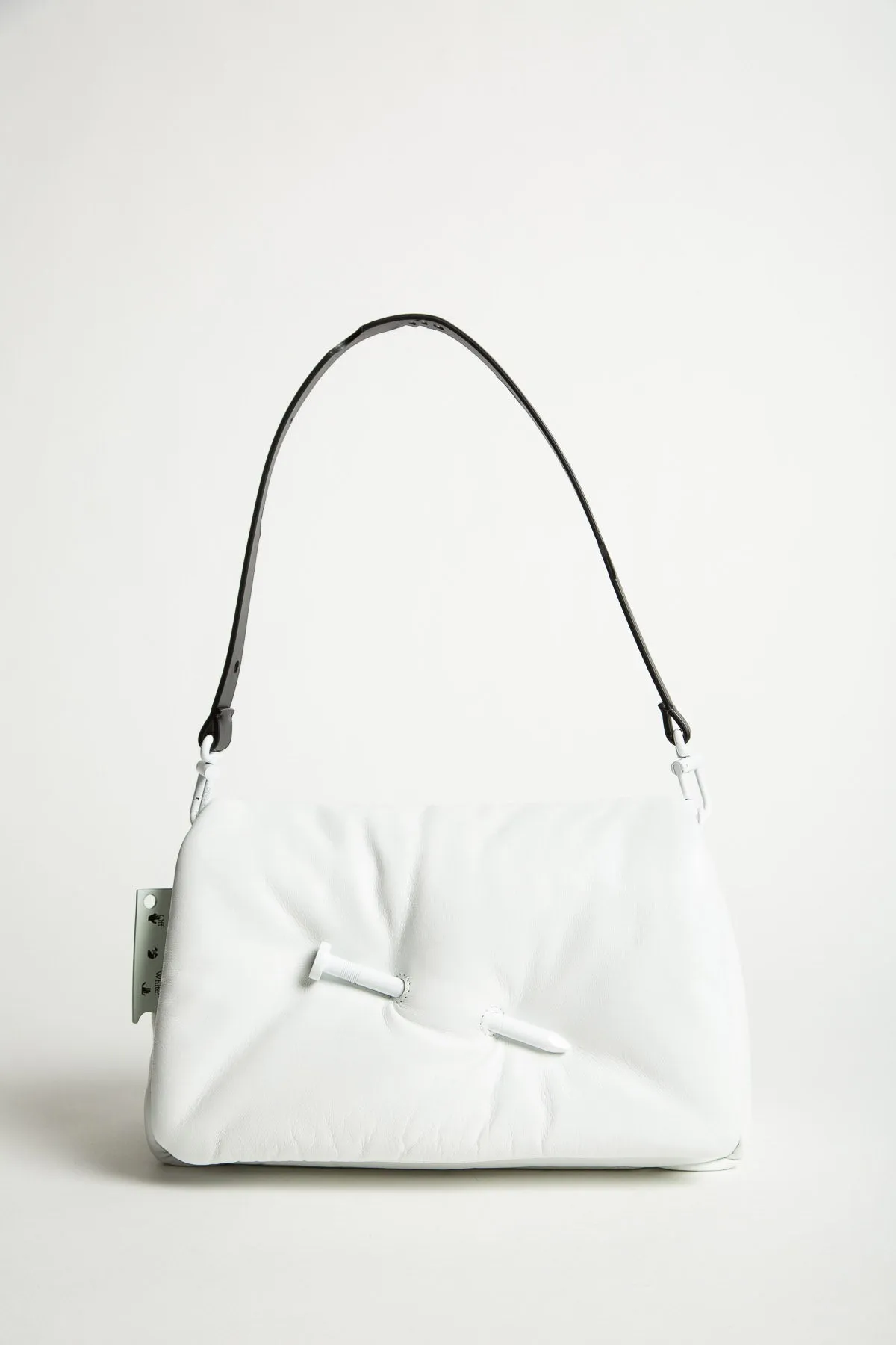 OFF-WHITE | PUNCTURED SLOUCHY LEATHER CLUTCH