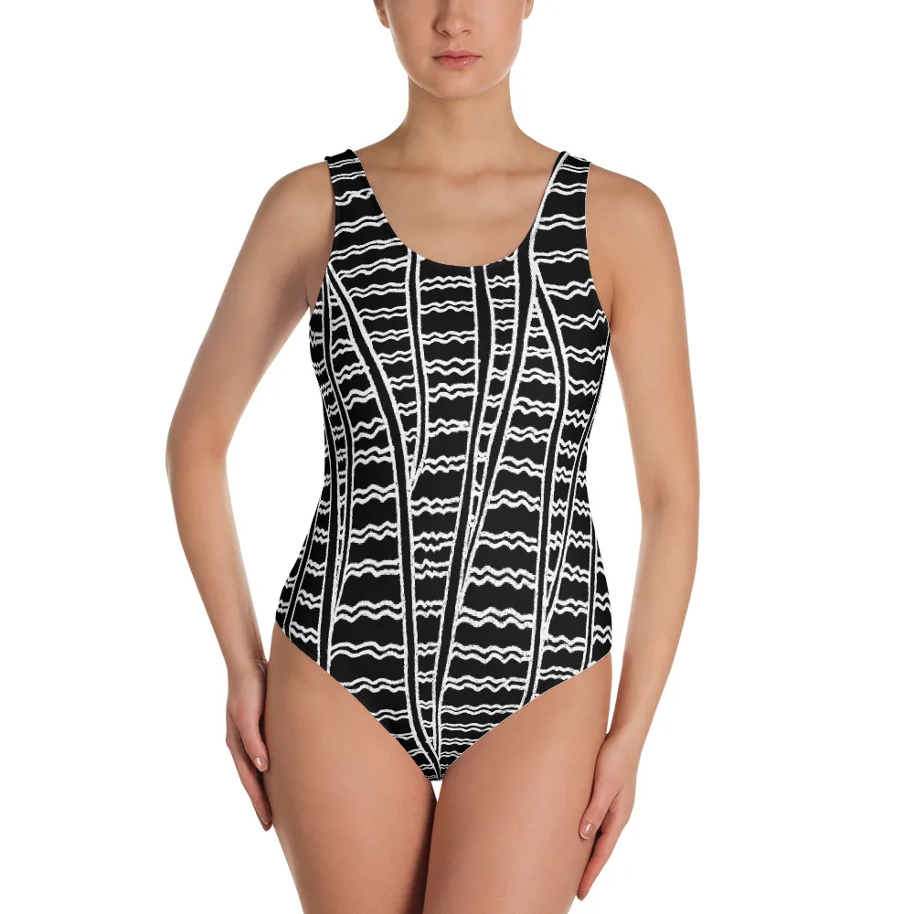 One-Piece Swimsuit Barton Springs Duck Feather Story