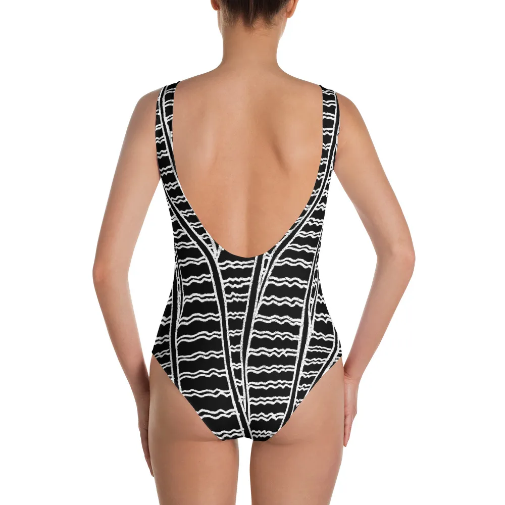 One-Piece Swimsuit Barton Springs Duck Feather Story