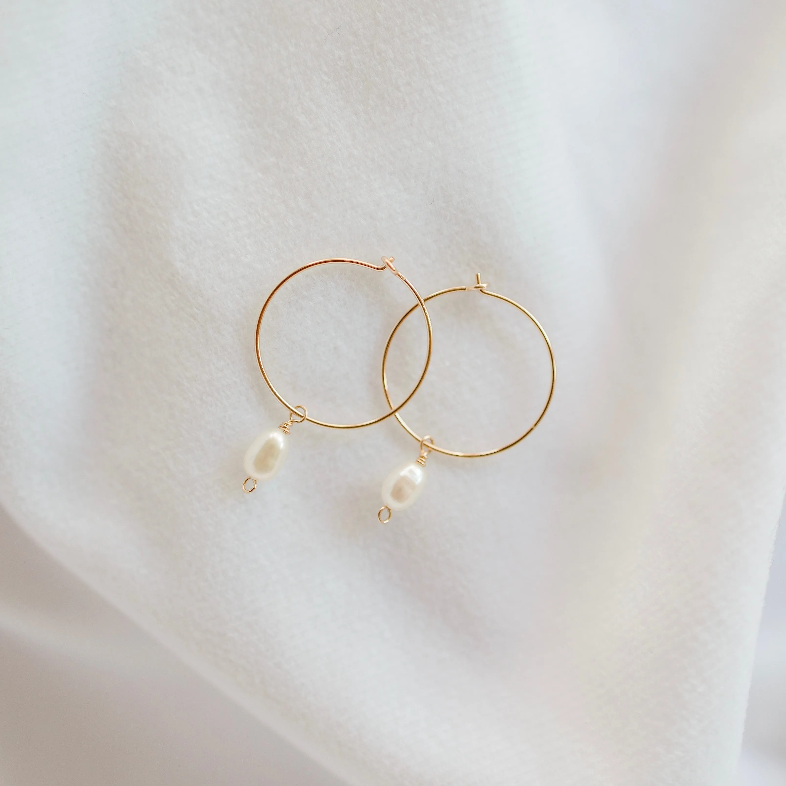 Pearl Hoops