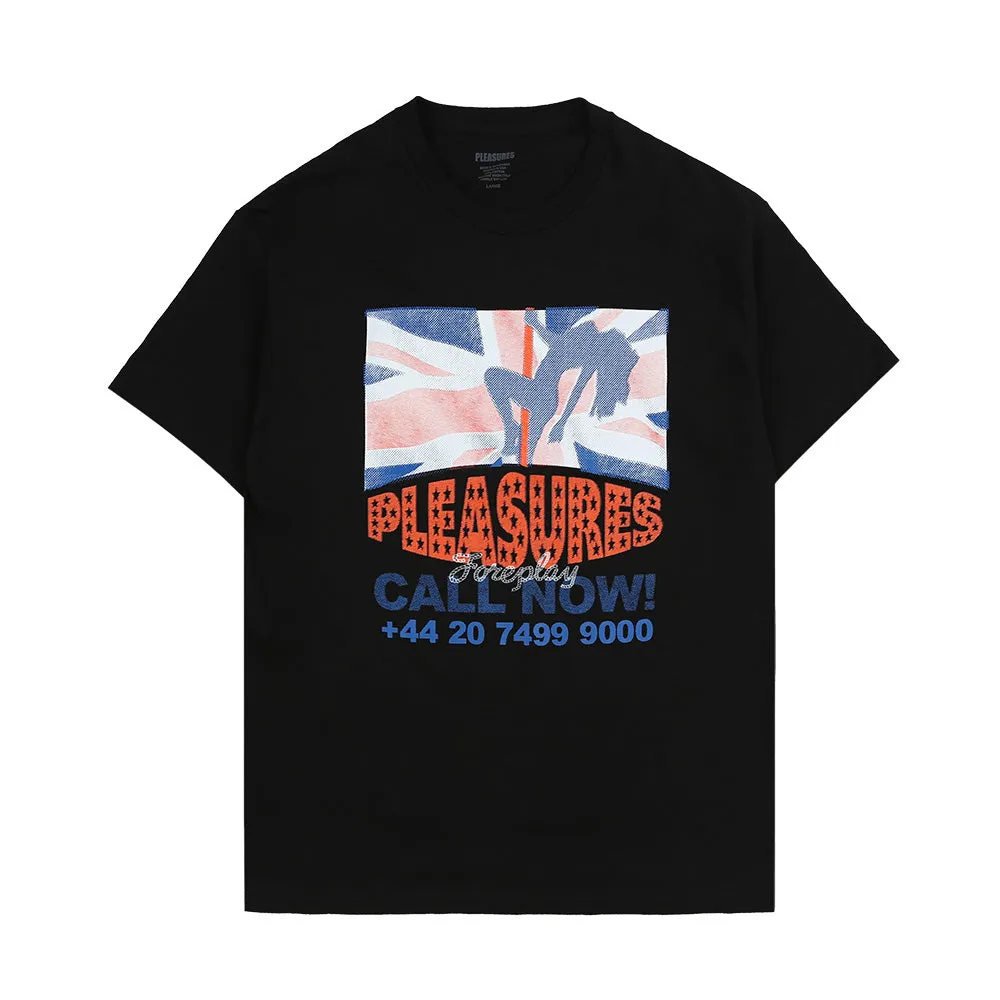 Pleasures  Call Now SS Tee - Black