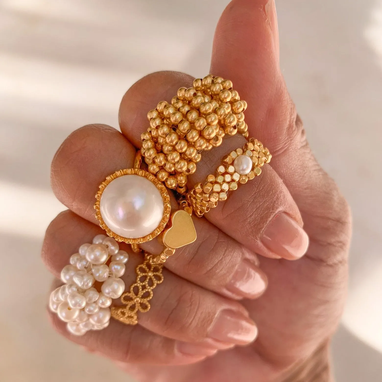 RING PEARL BUNCH