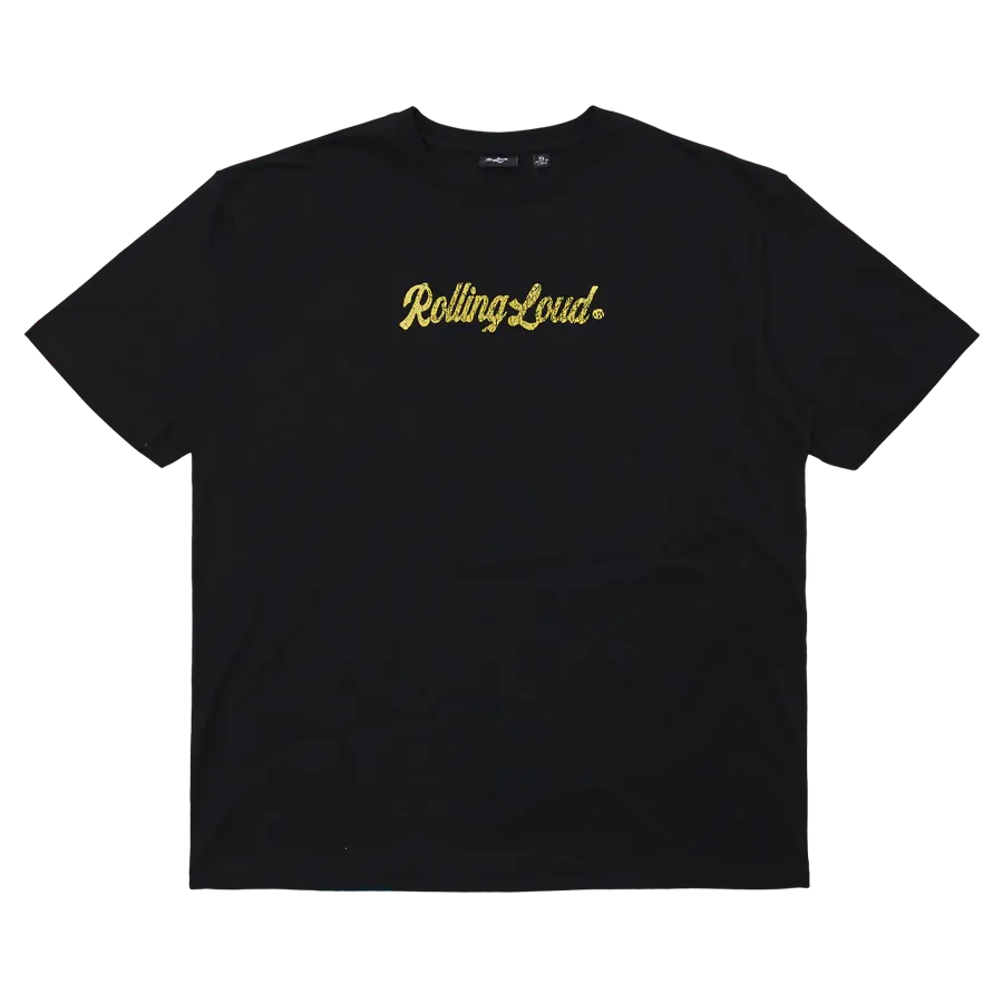 RL Thailand Script Logo Lineup Black Tee