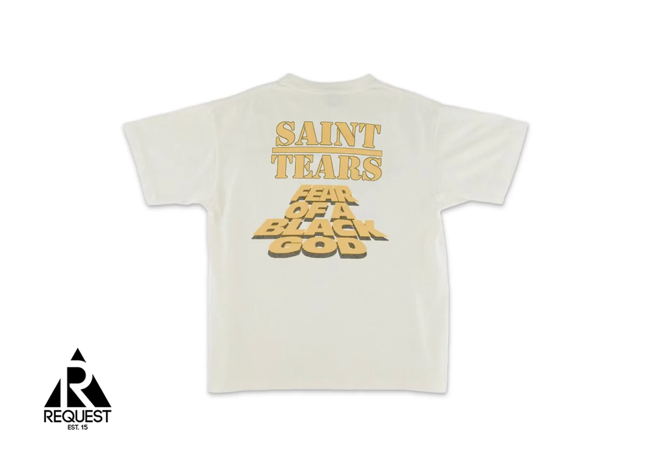 Saint Michael x Denim Tears Black God Tee Vintage White