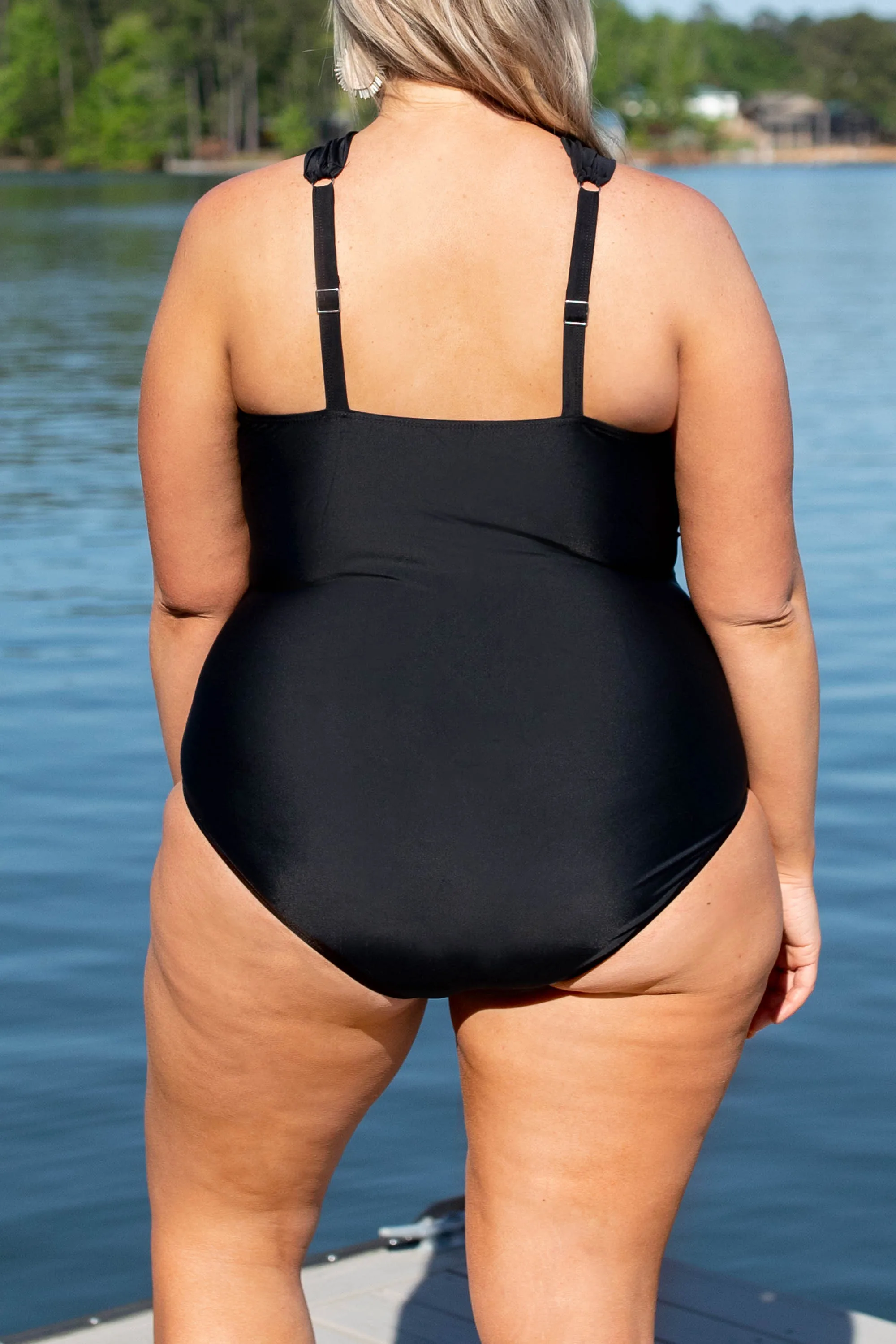 Sandy Beach Swimsuit, Black