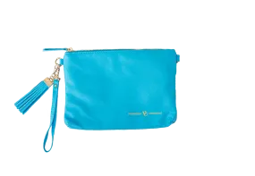 Simple Clutch- Blue Taffy