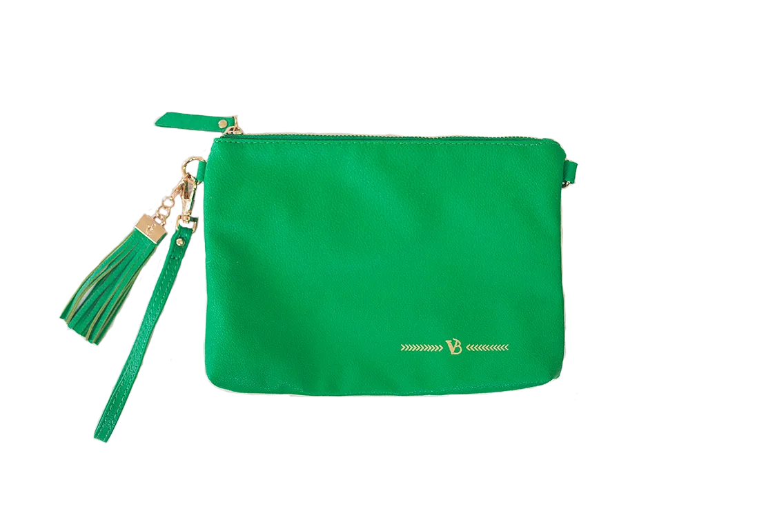 Simple Clutch- Kelly Green