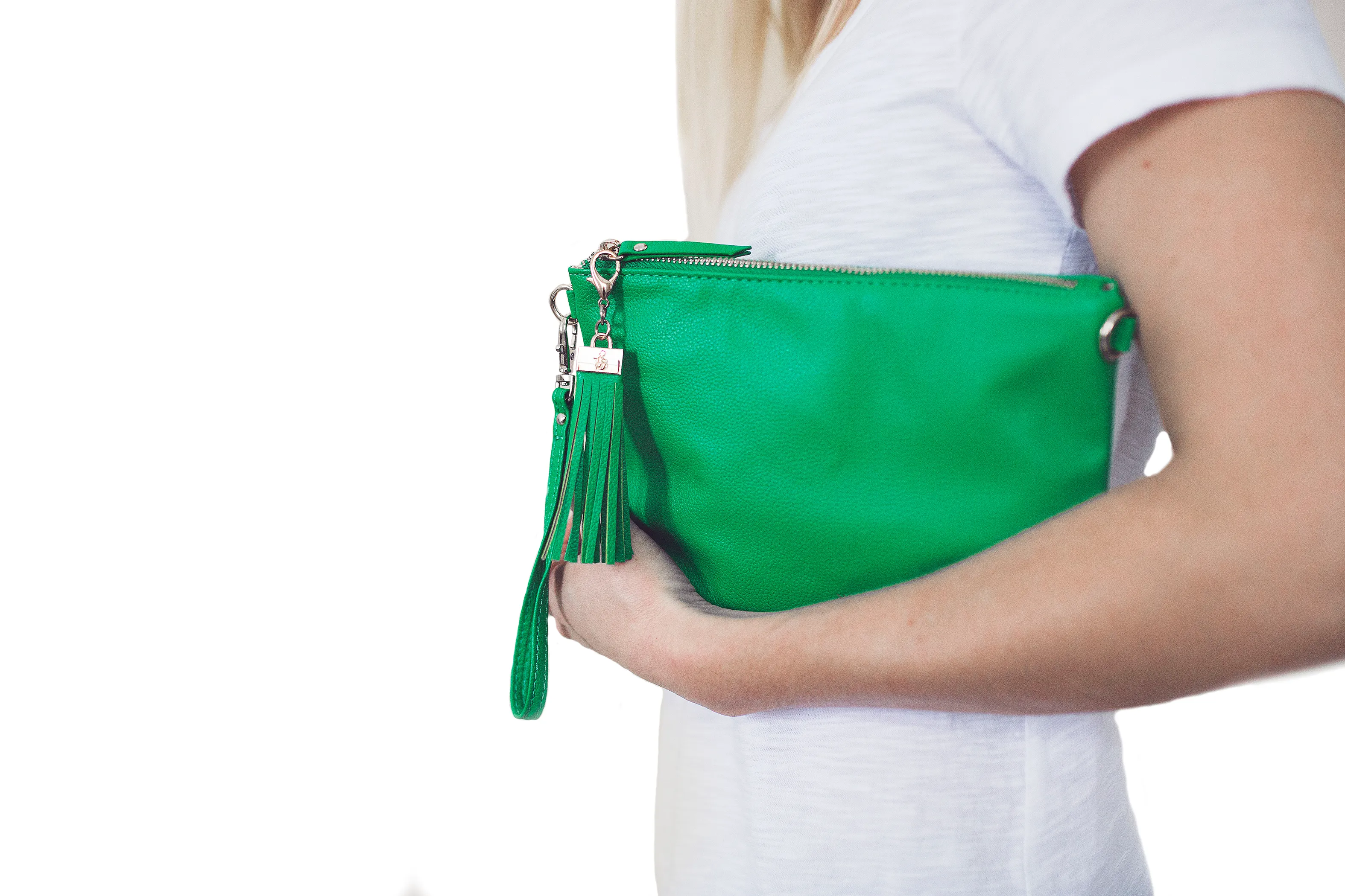 Simple Clutch- Kelly Green