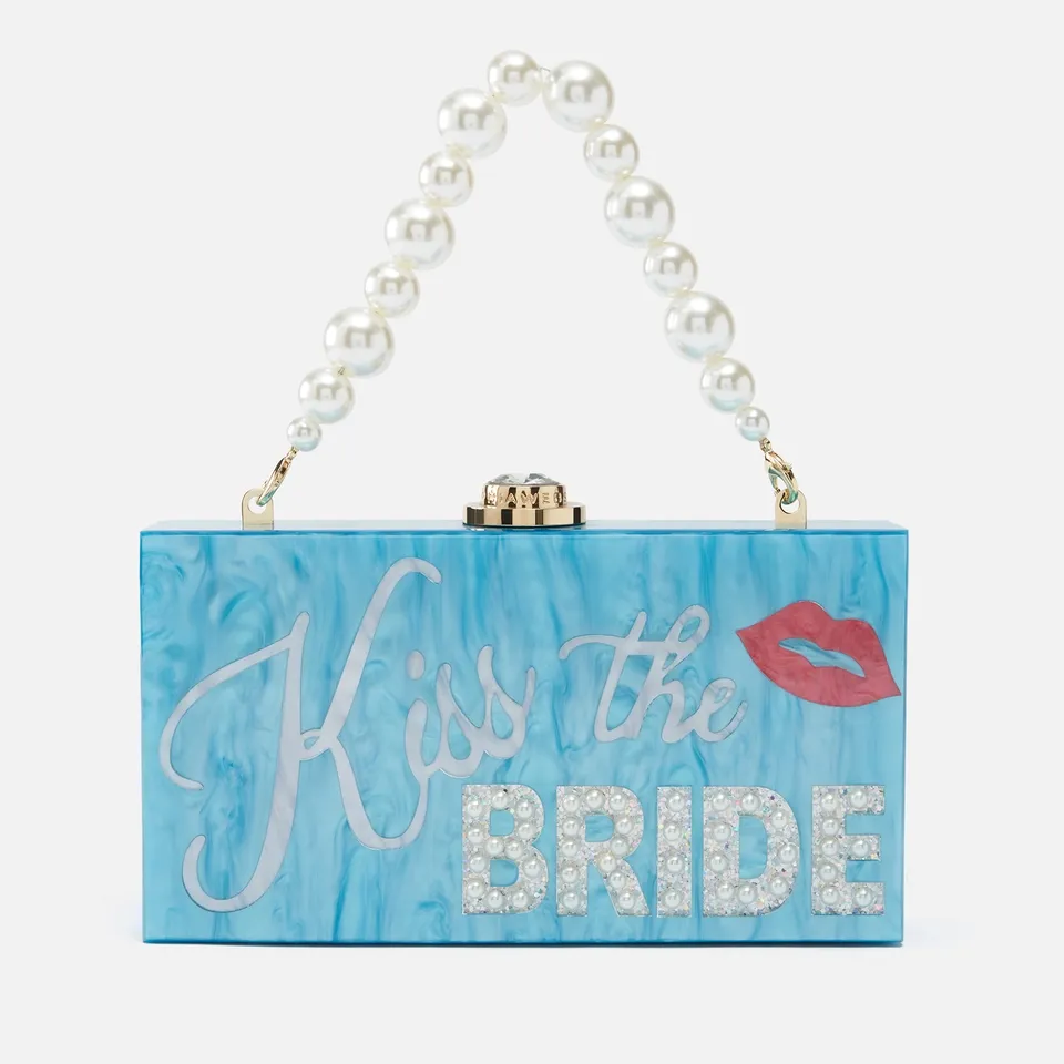 Sophia Webster Cleo Kiss The Bride Acrylic Clutch Bag