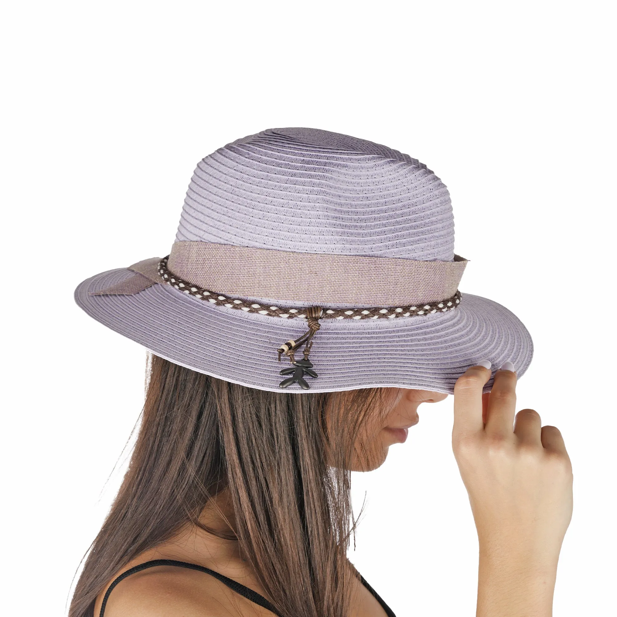 Spring Hat Natural Cellulose Lilac