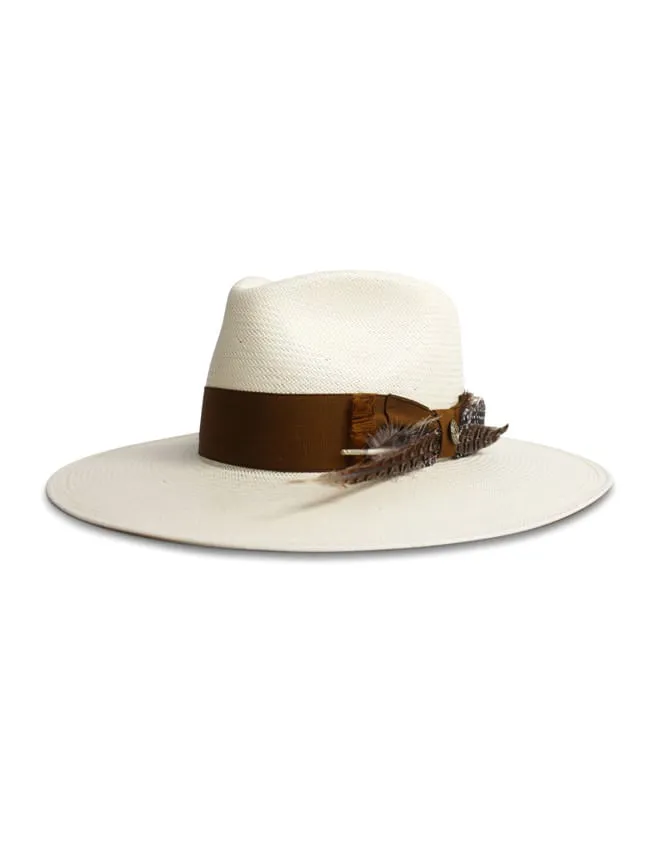 Stetson Womens Atacama Shantung Straw Fedora Hat