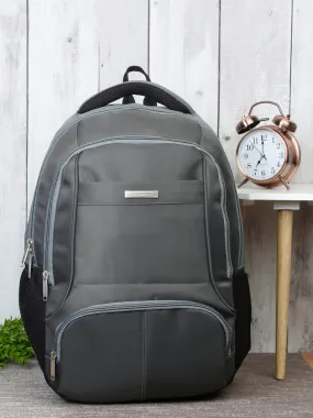 Teakwood Genuine Polyester Backpack - Grey - Clearance sale