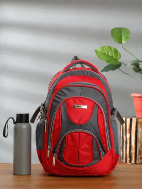 Teakwood Leather Unisex Solid Red 34L Medium Backpack