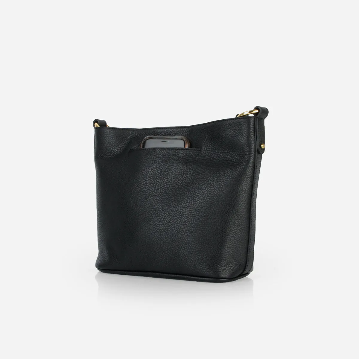 The Right Size Tote Black Pebble