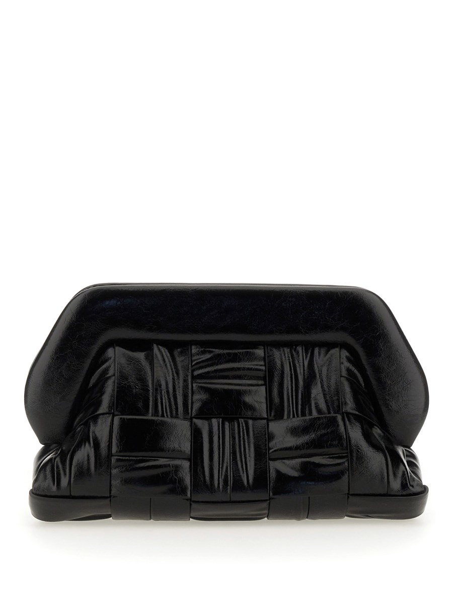 THEMOIRÈ    BIOS CLUTCH IN VEGAN TWIST WEAVED NAPPA LEATHER