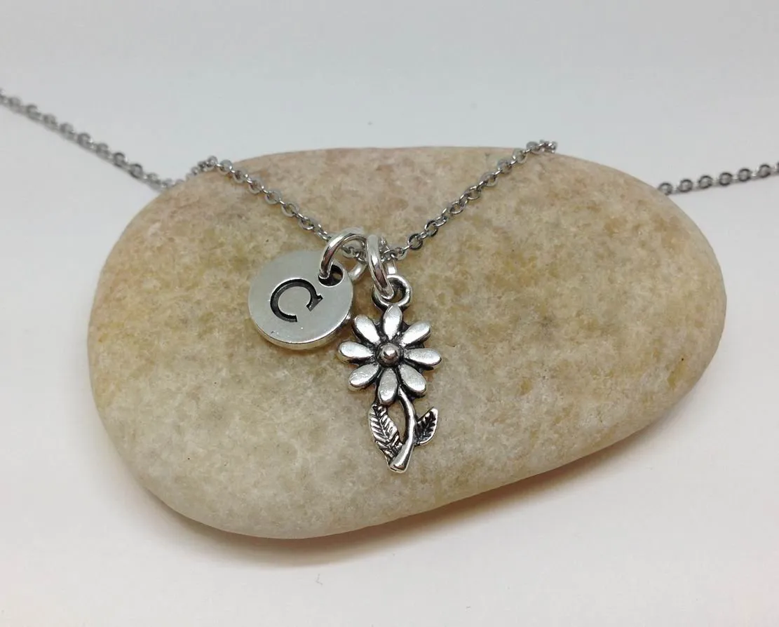 Tiny Flower Charm Best Friend Necklace