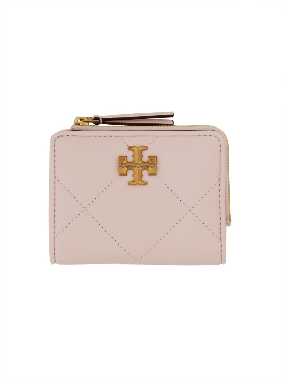 TORY BURCH    KIRA CHEVRON DOUBLE WALLET WITH TRAPEZE QUILTING