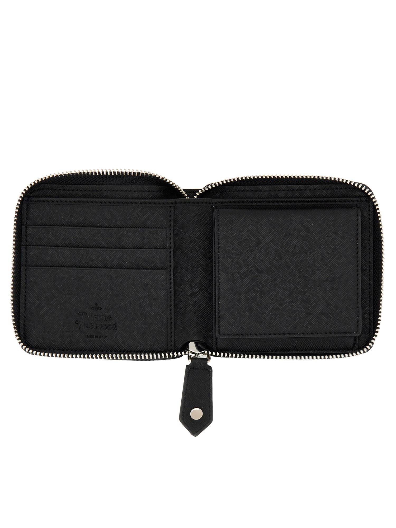 VIVIENNE WESTWOOD    SQUARE SAFFIANO ZIPPERED WALLET