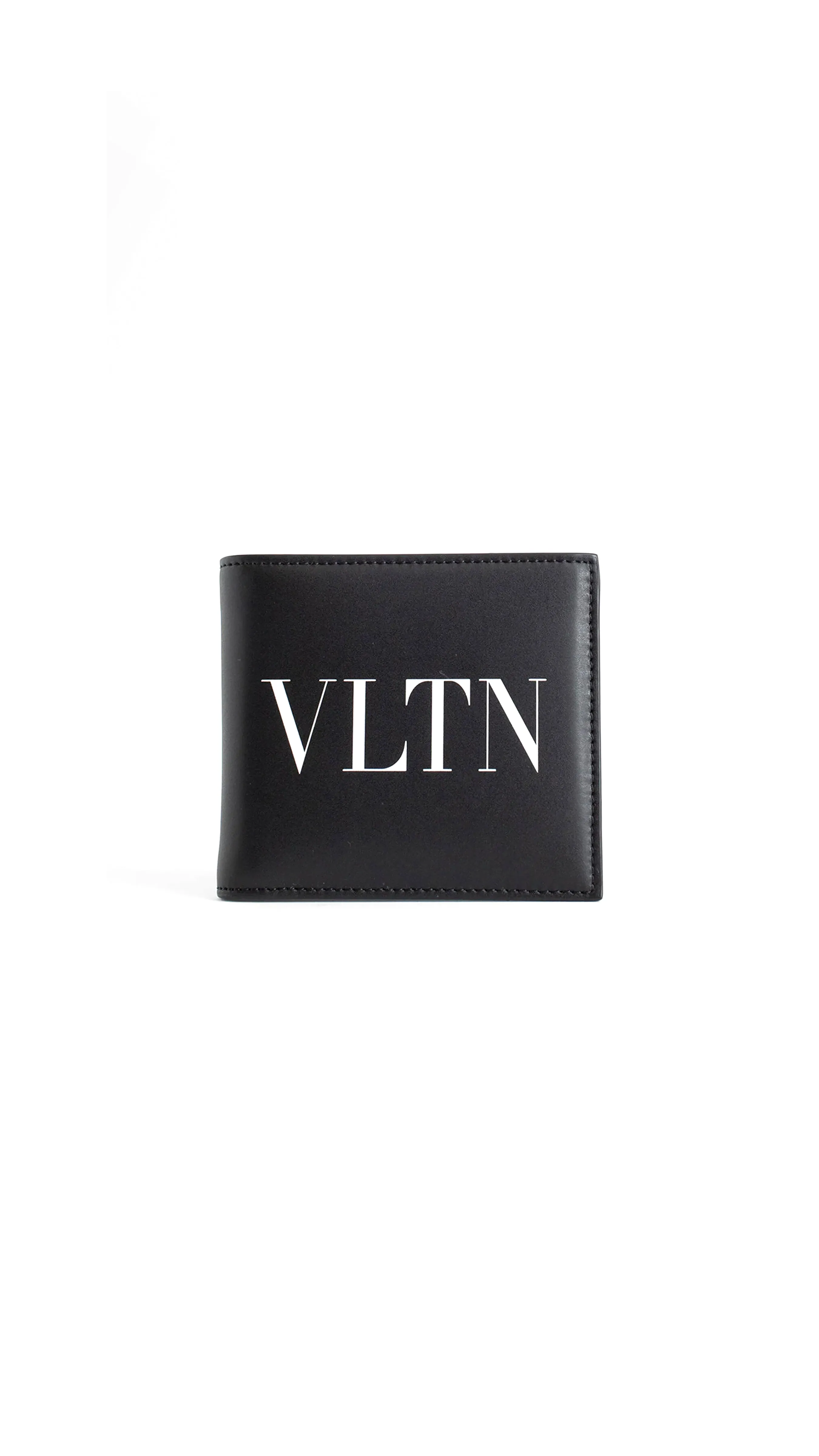 VLTN Wallet in Calfskin - Black