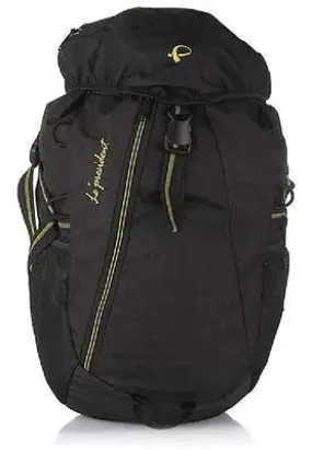 Voyage Black Haversack / Rucksack / Hiking Backpack by President Bags