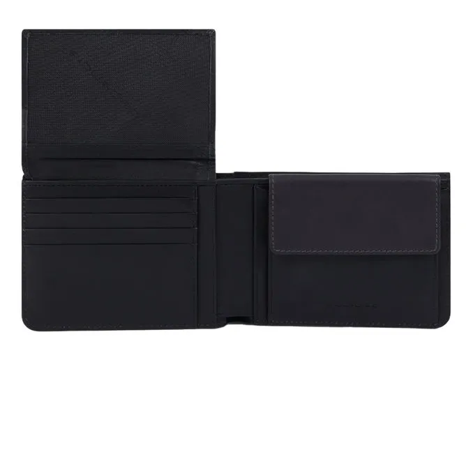 WALLET WITH DOCUMENT HOLDER AND COIN HOLDER Man Black