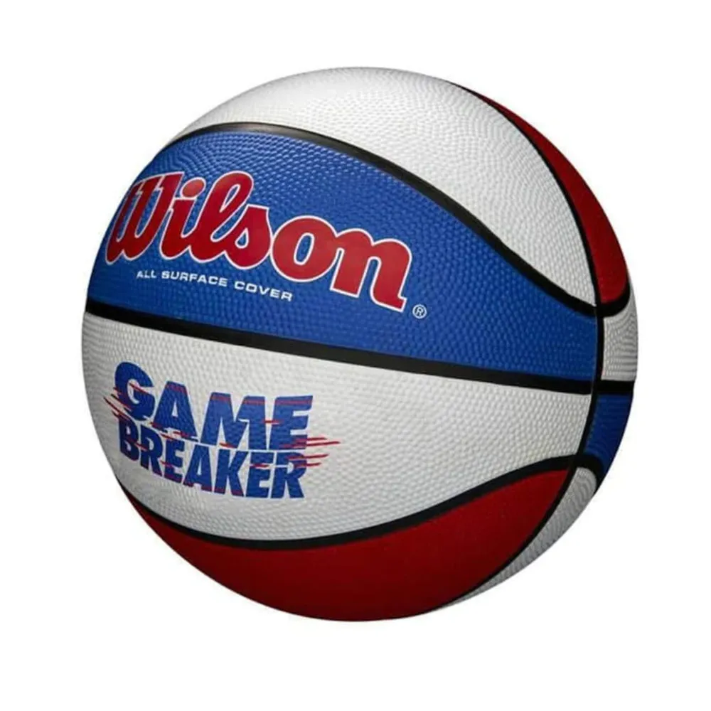 WILSON Game Breaker Basketball (Red/White/Blue)