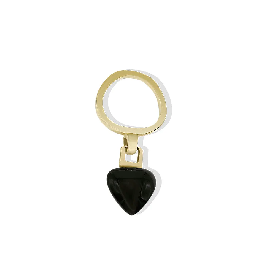 Yellow Gold Black Onyx Ring Pre-Loved